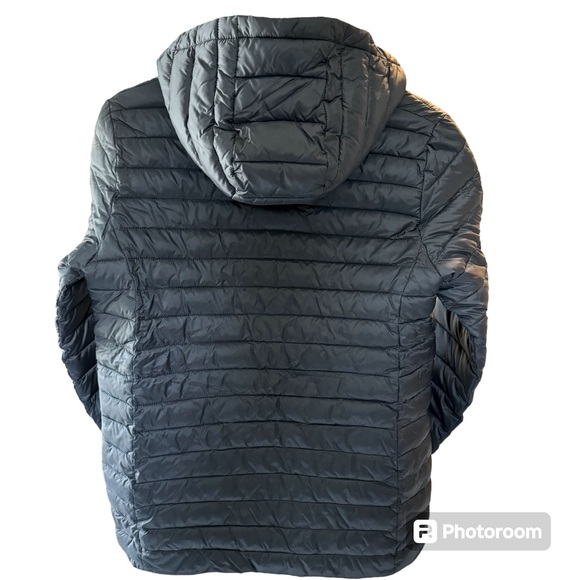 Lands' End Hooded Puffer Primaloft Jacket - Black - Unisex Youth XL (14-16) EUC - Picture 2 of 7